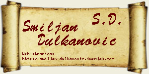 Smiljan Dulkanović vizit kartica